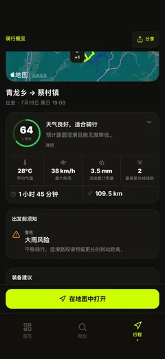 骑行风险提醒：风势、眩光与结冰
