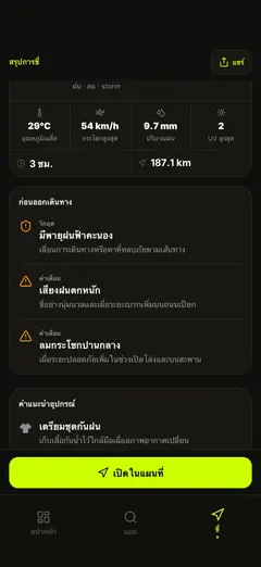 เตือนอันตราย ลม แสงแยงตา น้ำแข็ง